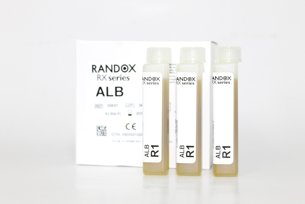 Reactivo para Albumina BCG Rx Monaco (Líquido). Randox (UK.)