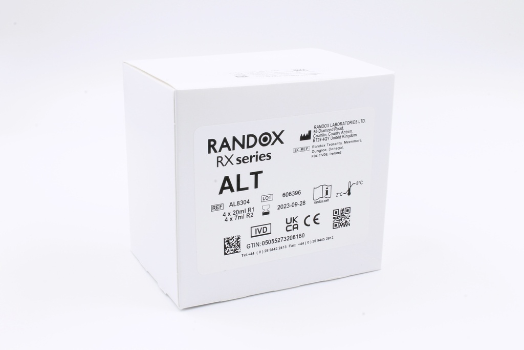 Reactivo para ALT IFCC Rx. Randox (UK).