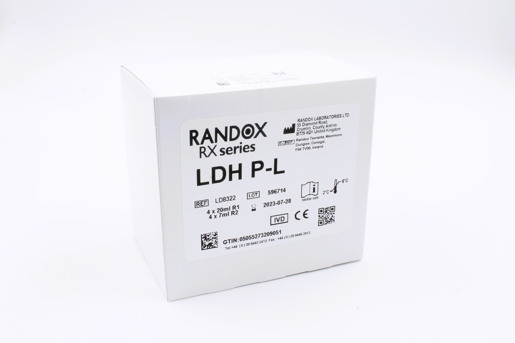 Reactivo para LDH (Líquida Pyr -> Lac). Randox (UK).