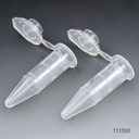 Tubo PP de Microcentrifuga (Eppendorf) 0,6 ml Graduado. Con Tapa Adjunta. Globe ScientifIc (USA).