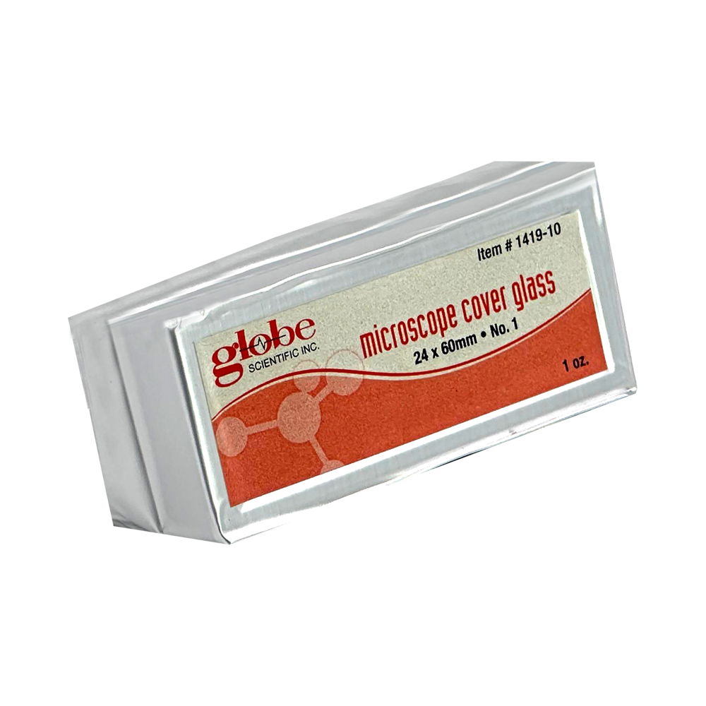 Lámina Cubre Objeto 24 * 60 mm. Globe Scientific (USA).