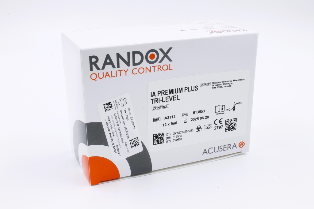 Control Inmunoensayo Trinivel Plus. Randox (UK) 