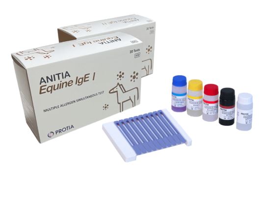 Anitia IgE Equino I. Prueba Para Detección de Alérgenos Equinos. Protia