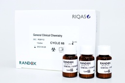 [RA RQ9112C] Control de Calidad Externo (Ensayo de Aptitud) RIQAS Química Clínica. 56 Mensurandos. Rep. 15. Randox (UK).