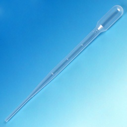 [GB 137040] Pipeta de Transferencia (Pasteur) 5.0 ml Graduadas a 2 ml. Globe Scientific (USA).