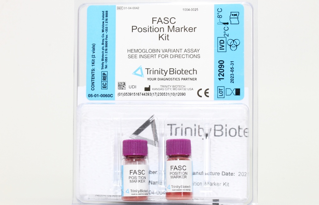 Calibrador Fasc Hb Variantes para Ultra Genesys y Resolution. Trinity Biotech (Irlanda).