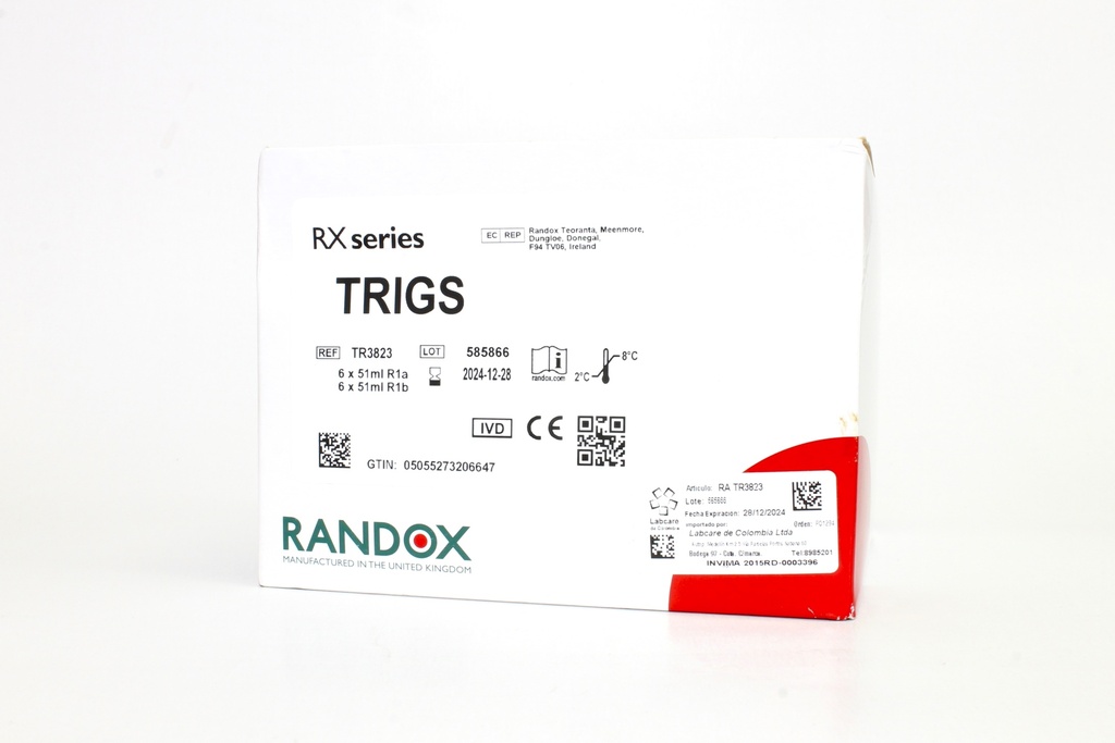 Reactivo para Triglicéridos Rx (Líquido) Randox (UK).