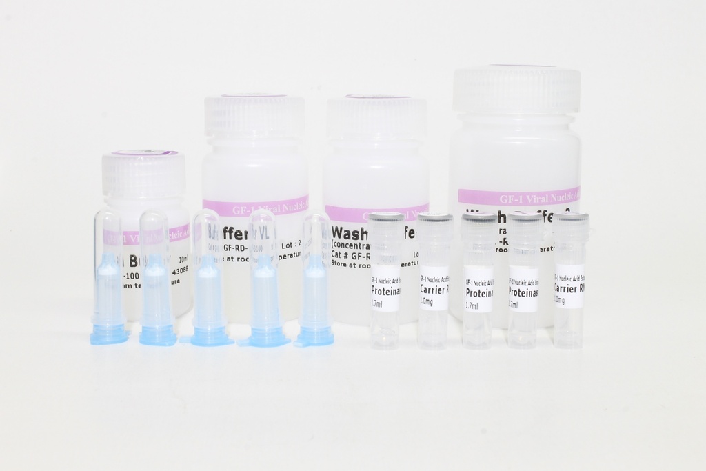 GF-1 Viral Nucleic Acid Extraction Kit. Proteinase K & Carrier RNA Included. Vivantis.