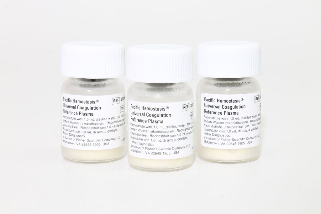 Plasma de Referencia Universal (UCRP). Pacific Hemostasis (USA).