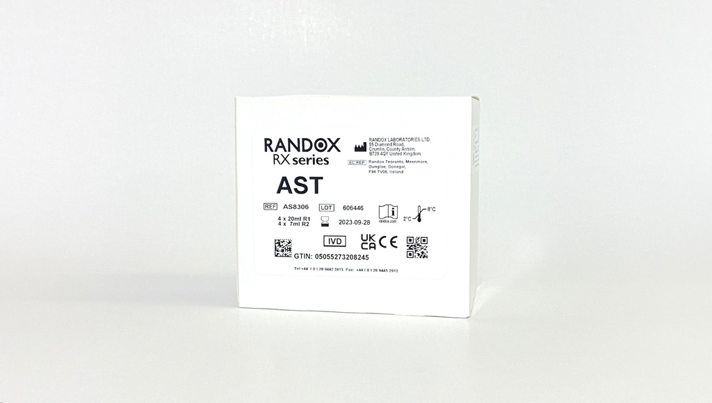 Reactivo AST Rx Monaco. IFCC. Randox (UK). | Labcare de Colombia S.A.S