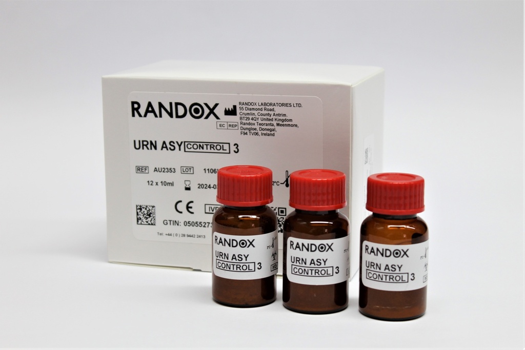 Control Ensayado Quimica en Orina Nivel 3 Randox (UK)