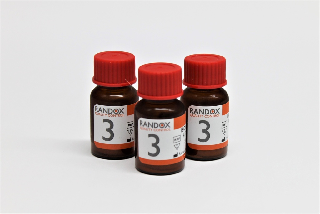 Control Ensayado Química Clínica Nivel 3 Randox (UK).