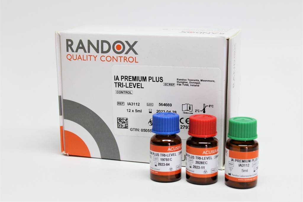 Control Inmunoensayo Plus Trinivel Randox (UK).