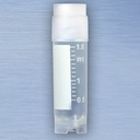 Criovial Cryoclear Estéril 2,0 ml, Fondo Redondo Aut-Sostenible, Tapa Rosca Externa. Globe Scientific (USA).