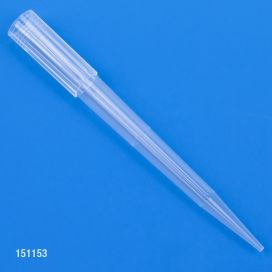 Pipette Tip, 100 - 1250 uL, Certified, Universal, Graduated, Natural, 84mm, Extended Length, Stand-Up Resealable Bag. Globe Scientific (USA).