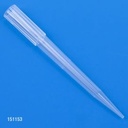 Pipette Tip, 100 - 1250 uL, Certified, Universal, Graduated, Natural, 84mm, Extended Length, Stand-Up Resealable Bag. Globe Scientific (USA).