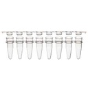 PCR 8-Strip Tubes, 0.2 ml, PP, Natural With Separate 8-Strip Flat Caps. Globe Scientific (USA). Caja x 125