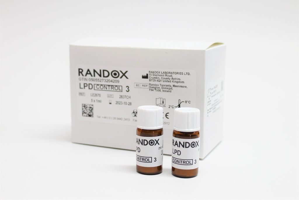 Control Lípidos Nivel 3 Randox (UK).