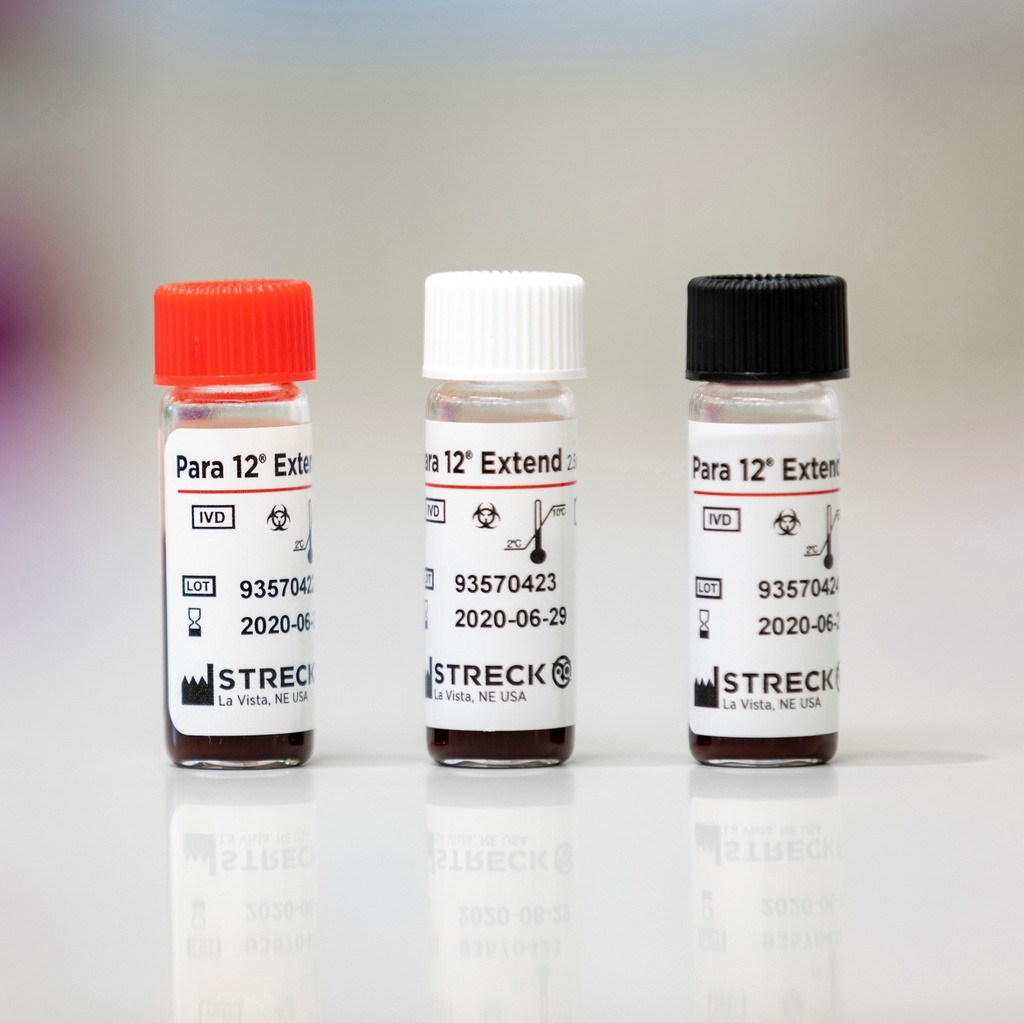 Control Hematologia para 12 Extend. 3 Niveles . Streck (USA) 3 X 2.5 ml