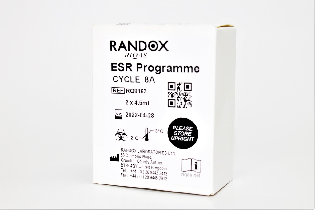 Control de Calidad Externo RIQAS VSG. Rep. 90. Randox (UK).