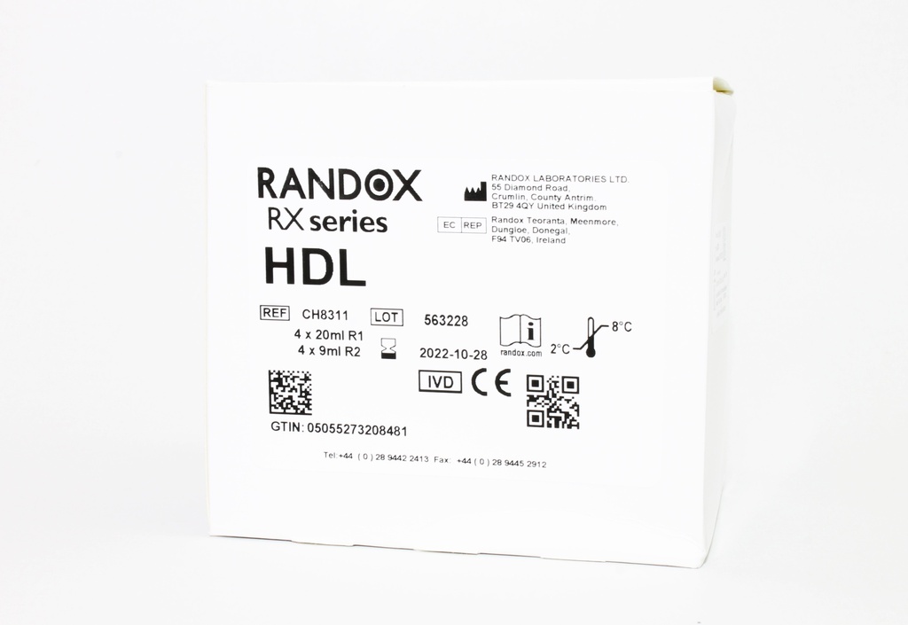 Reactivo HDL-Colesterol Rx Mónaco. Randox (UK).