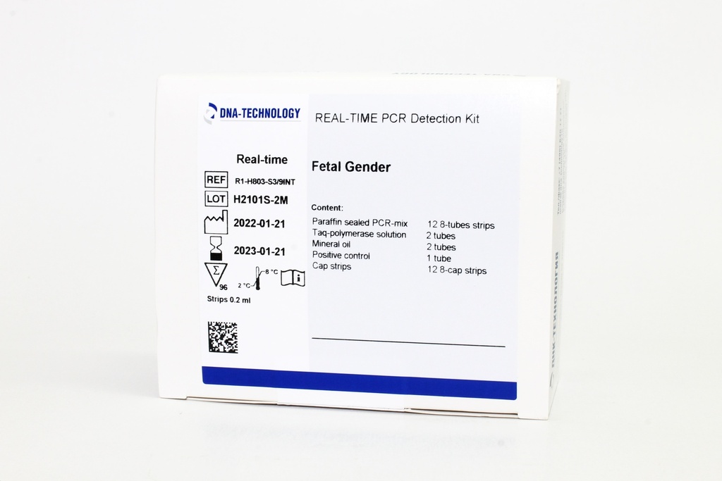 Fetal Gender Real-Time PCR Detection Kit . Pre-Aliquoted In 0.2 ml Tubes. DNA Technology.