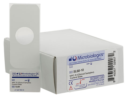 Lámina QC Blanco Calcoflúor/KOH (Candida albicans con Leucocitos). Microbiologics (USA).
