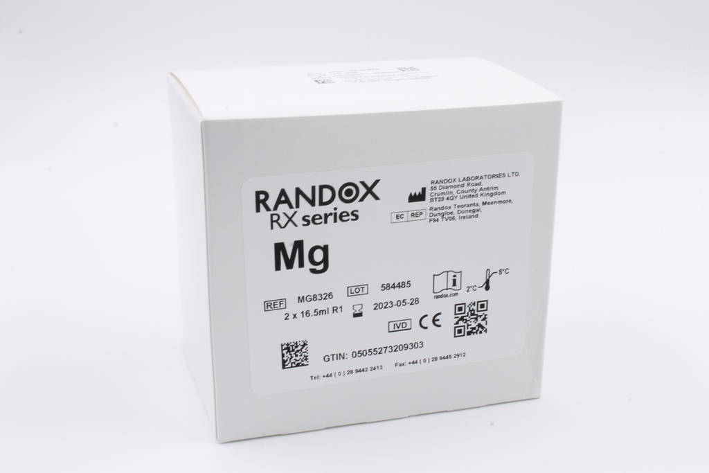 Reactivo para Magnesio Rx. Randox (UK).