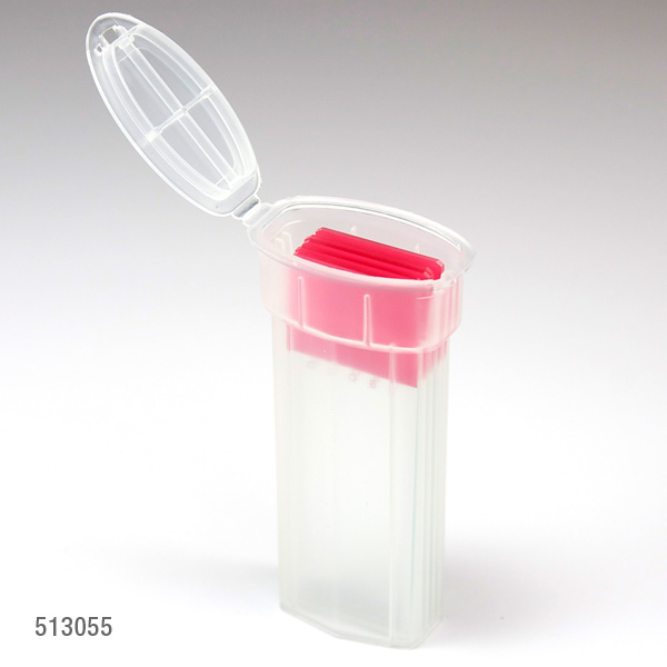 Sobre contenedor de láminas, polipropileno, tapa abatible. 5 láminas. Globe Scientific (USA) .