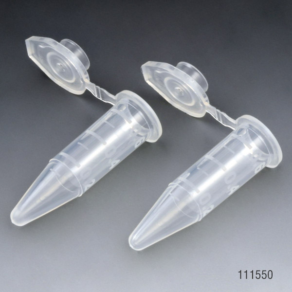 Tubo PP de Microcentrifuga (Eppendorf) 0,6 ml Graduado. Con Tapa Adjunta. Globe ScientifIc (USA).