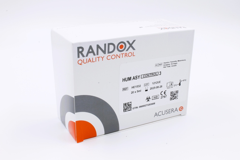 Control Ensayado Humano Multianalitos Quimica Clinica Nivel 3 Randox (UK)