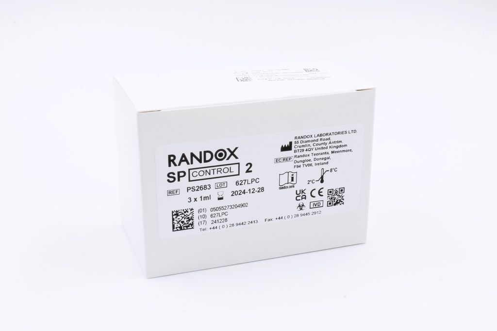 Control Proteínas Específicas Nivel 2 (Líquido) Randox (UK).