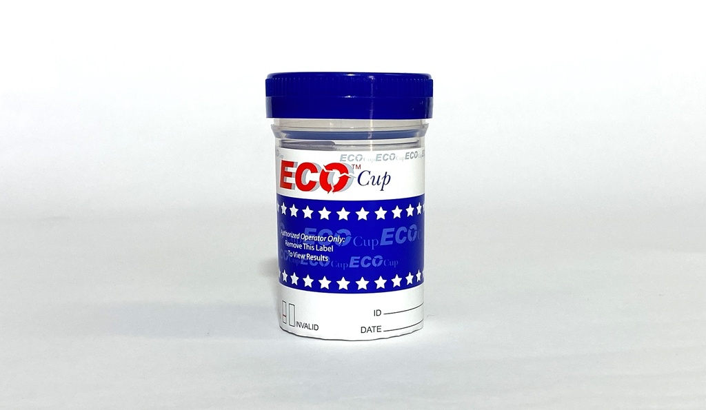 ECO CUP One Step Drug Test (ECO CUP Test para Drogas de un Paso). 6 en 1: COC, TCH, AMP, MAMP, OPI, BZO. WHPM (USA)
