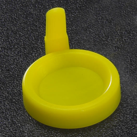 Tapa Amarilla Con Grip Sanitario para Tubos de Uroanalisis, 12 ml Globe Scientific (USA). 