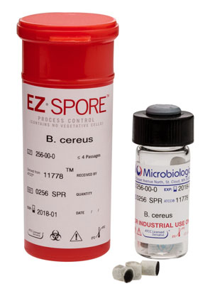 Geobacillus stearothermophilus derivado de  ATCC® 7953™. Ez Spore. Microbiologics.(USA)