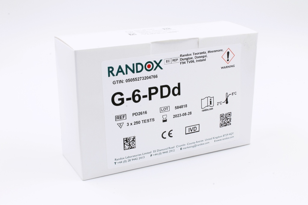 Reactivo para Glucosa-6- Fosfato Deshidrogenasa (G6PDH). Randox (UK) 