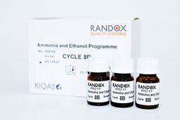 [RA RQ9164] Control de Calidad Externo RIQAS Amonio y Etanol. Rep. 30. Randox (UK).