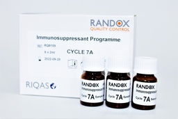 [RA RQ9159] Control de Calidad Externo RIQAS Inmunosupresores. 4 Mensurandos. Rep. 30. Randox (UK).