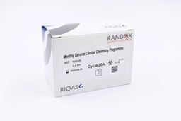 [RA RQ9128] Control de Calidad Externo RIQAS Química Clínica. 56 Mensurandos. Rep. 30. Randox (UK).