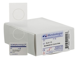 [MB SL41-10] Lámina QC Coloración Acid Fast (Mycobacterium). Microbiologics (USA).
