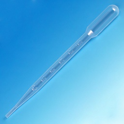 [GB 135038] Pipeta de Transferencia (Pasteur) 7.0 ml Graduada A 3.0 ml. 155 mm. Estéril. Empaque Individual. Globe Scientific (USA). 