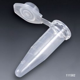 [GB 111562] Tubo PP de Microcentrifuga (Eppendorf) 1,5 ml Con Tapa Adjunta. Globe Scientifc (USA).
