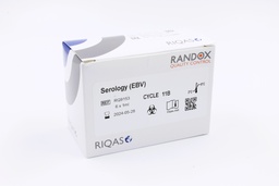 [RA RQ9153] Control de Calidad Externo RIQAS Serologia Virus Epstein Barr. 3 Mensurandos. Rep. 30. Randox (UK).