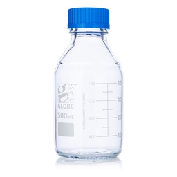 [GB 8100500] Botella para medios en vidrio. Globe Scientific (USA) 