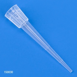 [GB 150030] Punta para Pipeta  0,1-10 ul, Estéril, Universal, baja retención,  31 mm,  Color Natural. Globe Scientific (USA). 